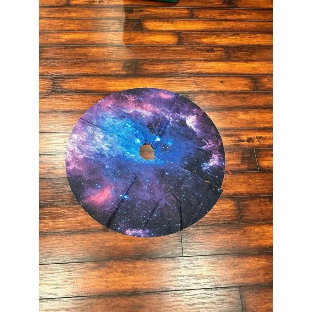New Stars Planets Universe-Christmas Tree Skirt 30 inch Xmas Tree Skirt Christma